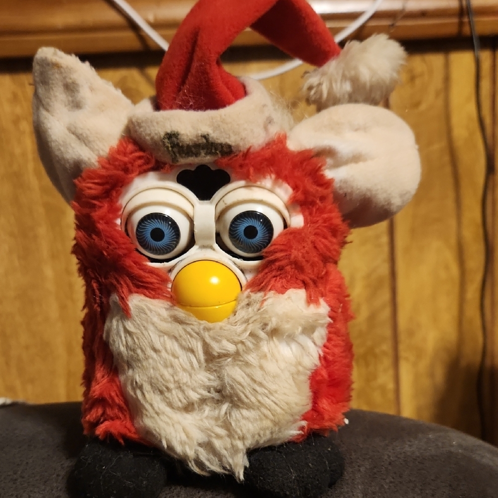 Festive Red and White Interactive Toy